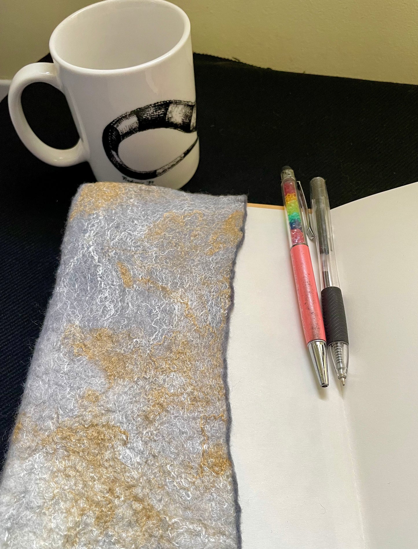 Felted Journal Cover, A5 Blank Notebook