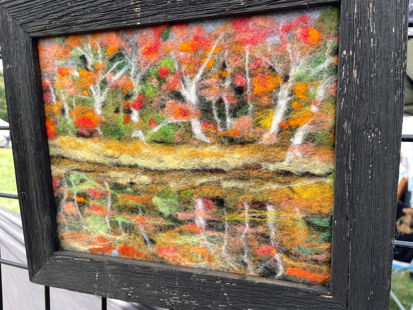 Reflections of Trees Felted Landscape