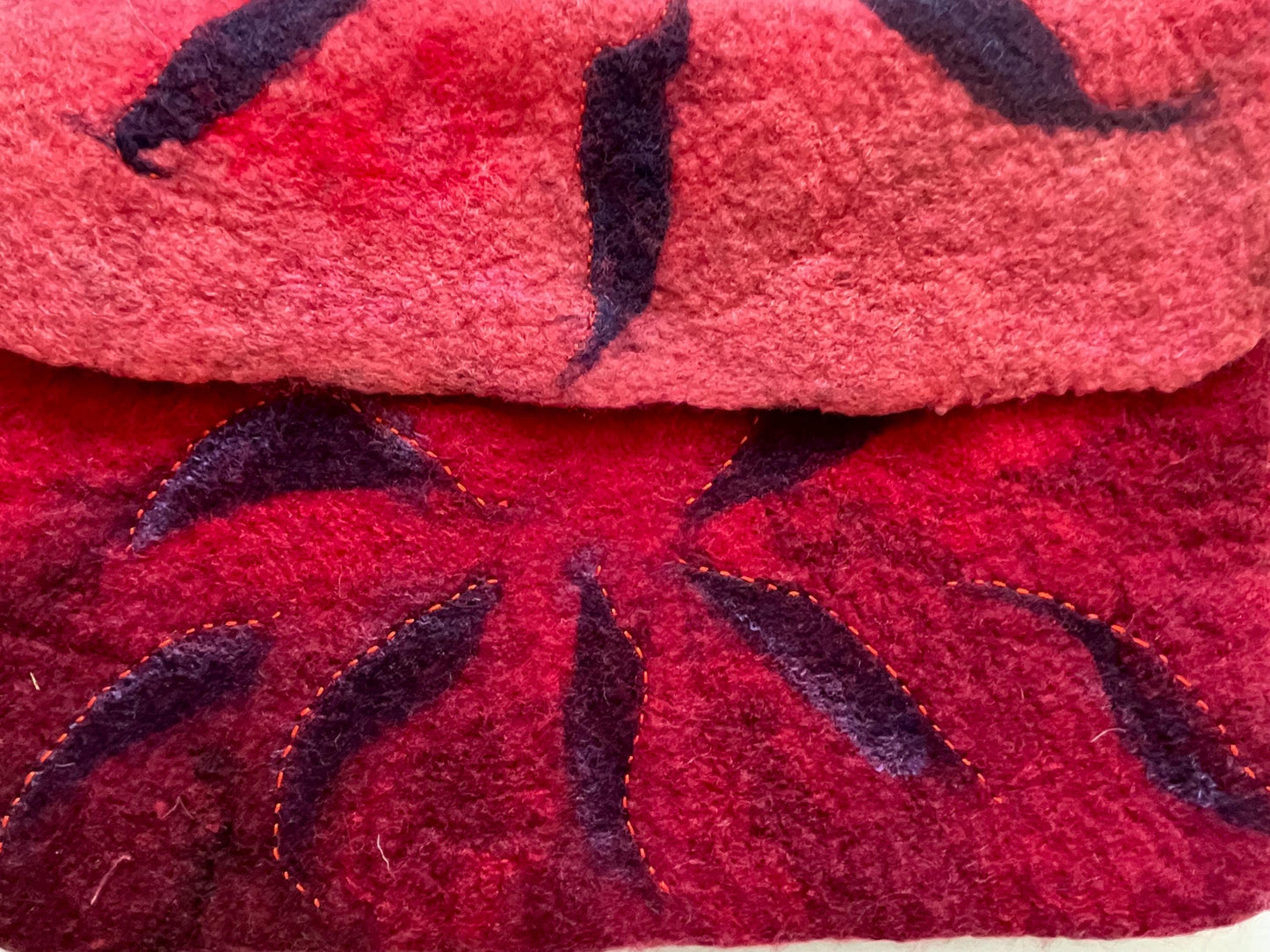 Felted Tablet Case Unique Gift Red