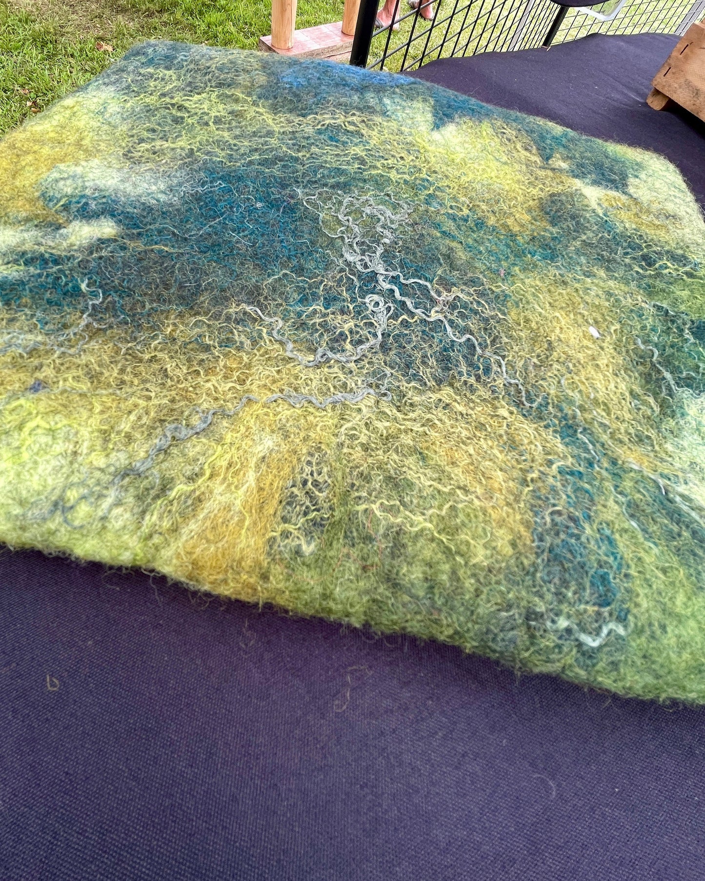 Felted Tablet Case: Merino Wool Nuno Felt, Magnetic Clasp