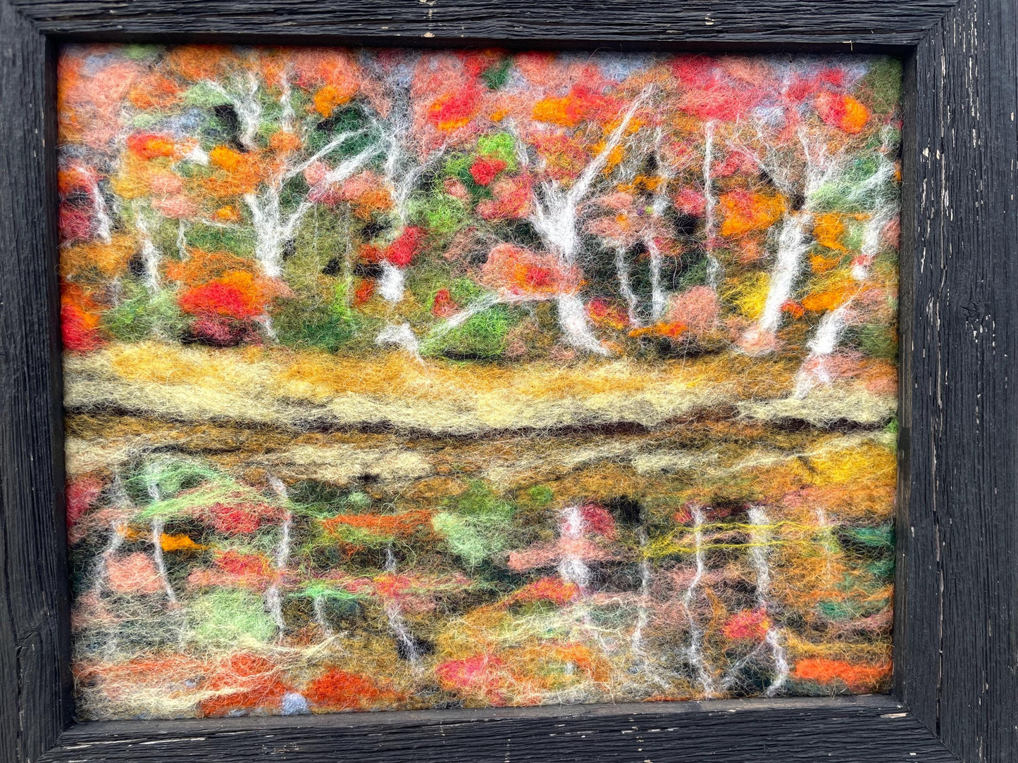 Reflections of Trees Felted Landscape