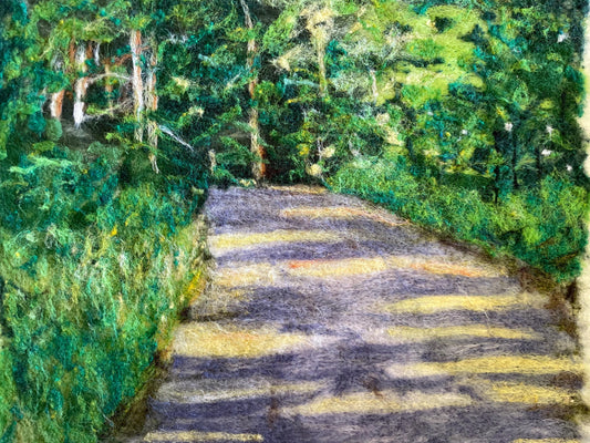 Felted Landscape An Afternoon Road