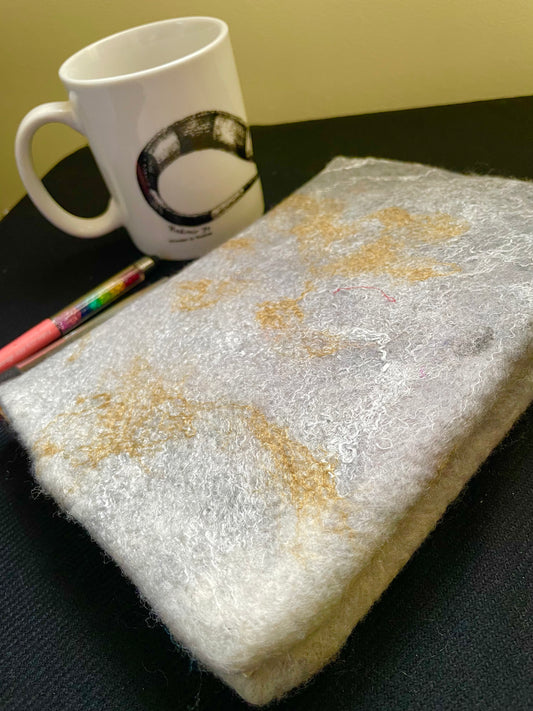 Felted Journal Cover, A5  Blank Notebook