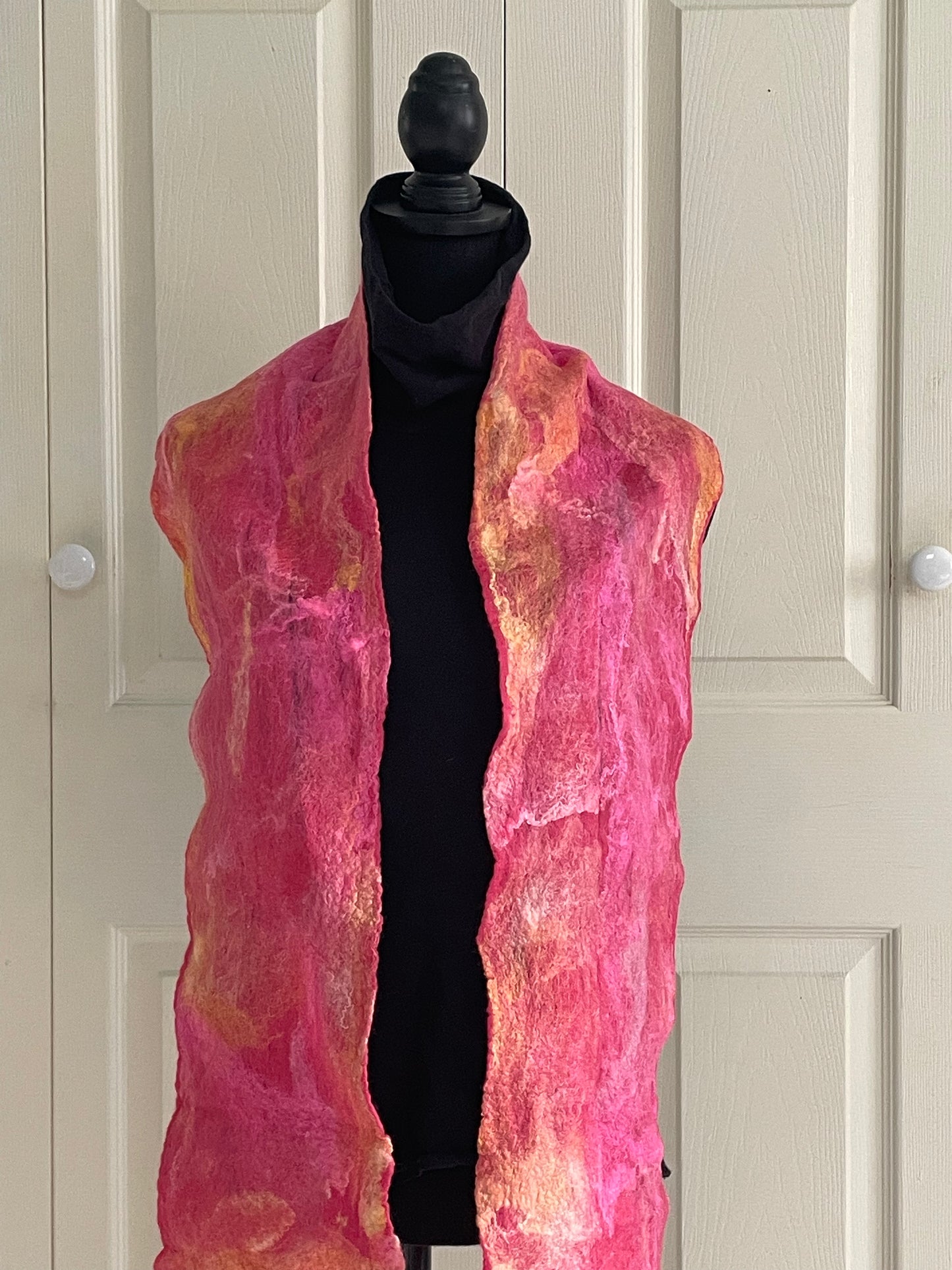 Felted Scarf, Pink