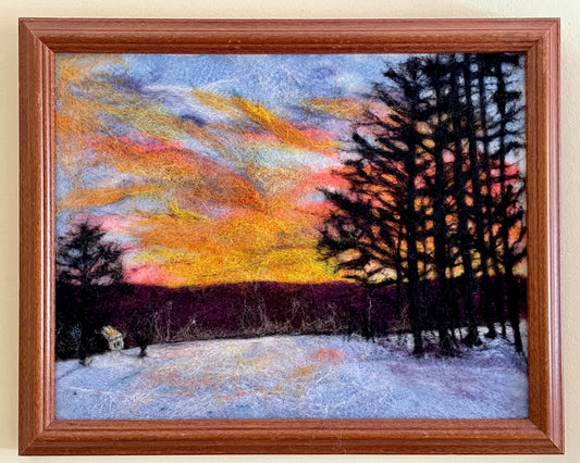 Middlesex Sunrise Felted Landscape