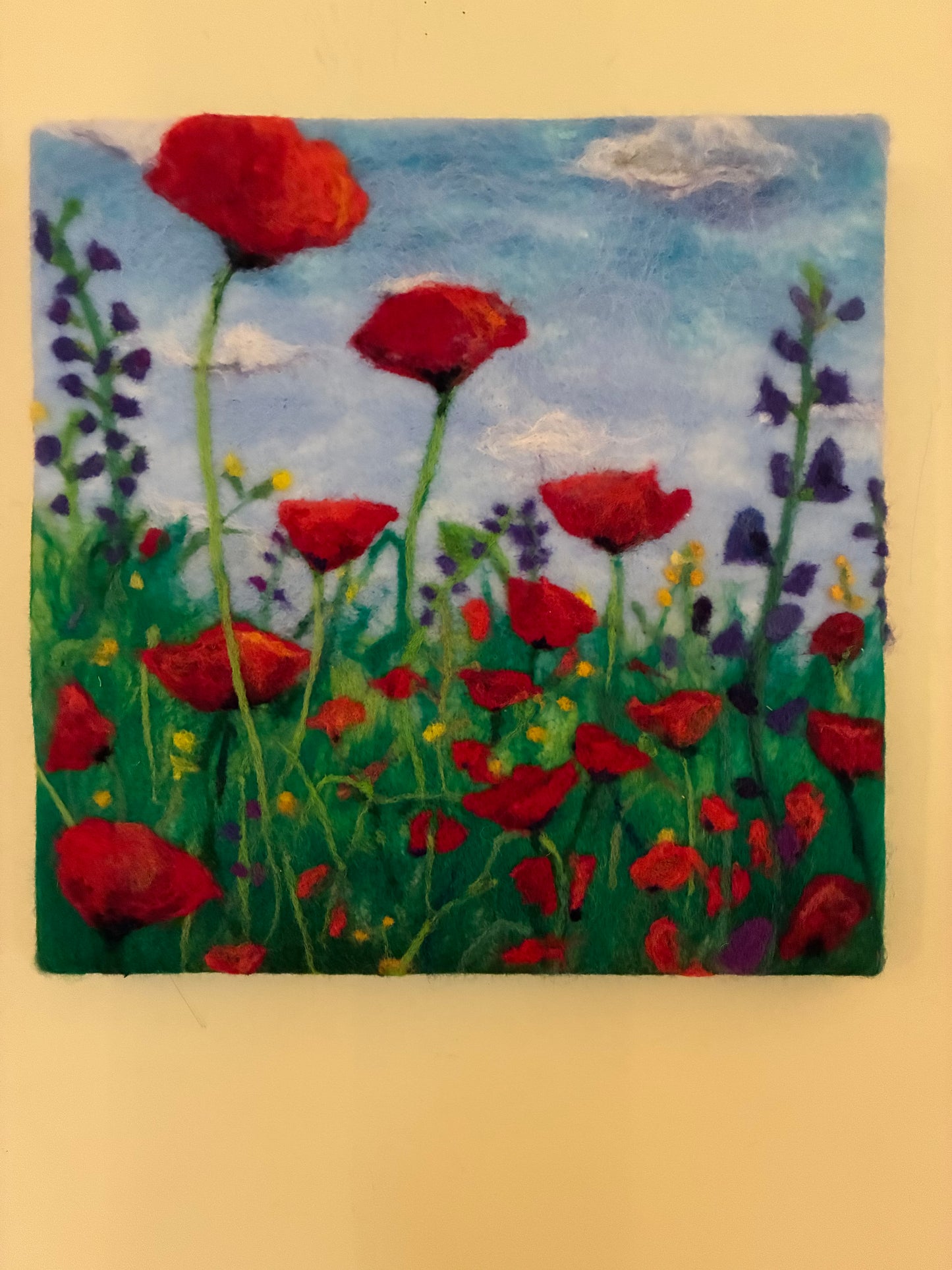 Summer Glory Felted Painting
