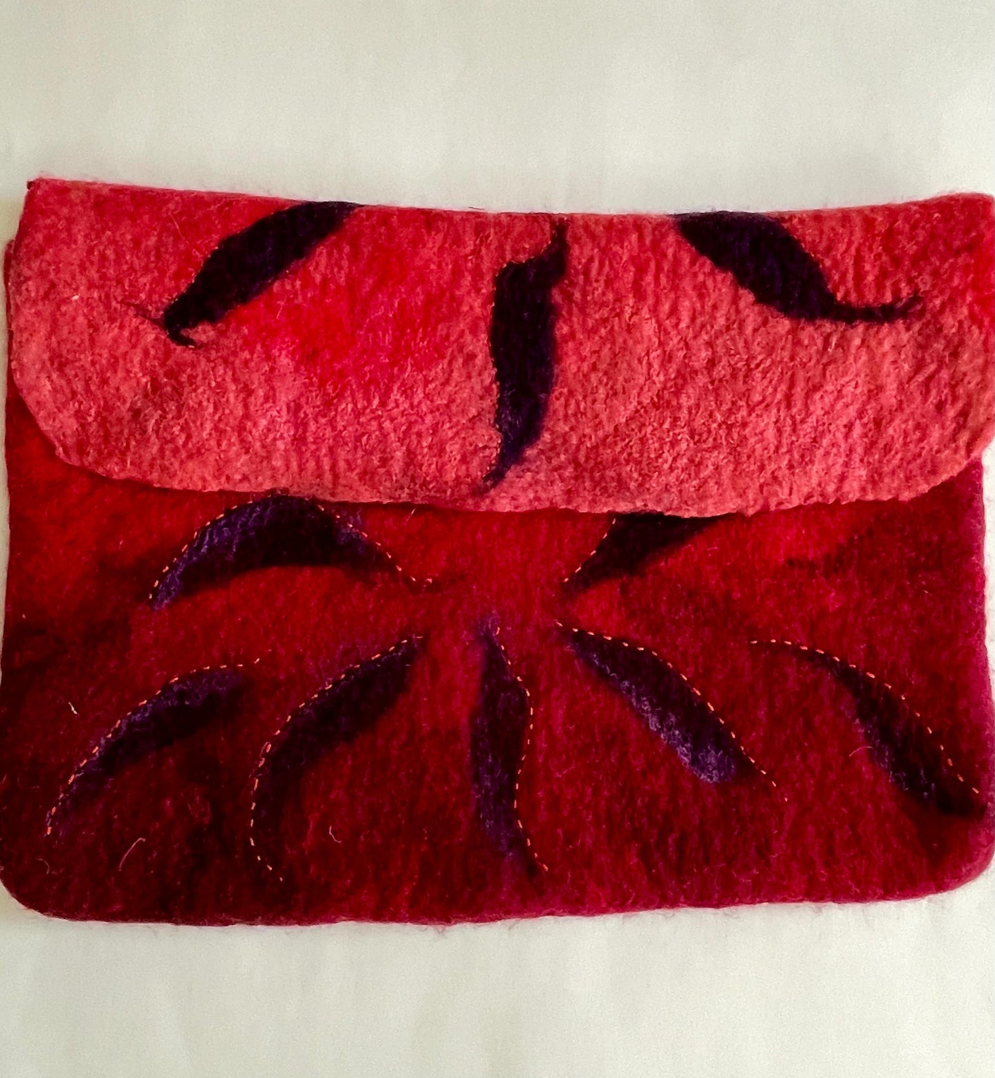 Felted Tablet Case Unique Gift Red