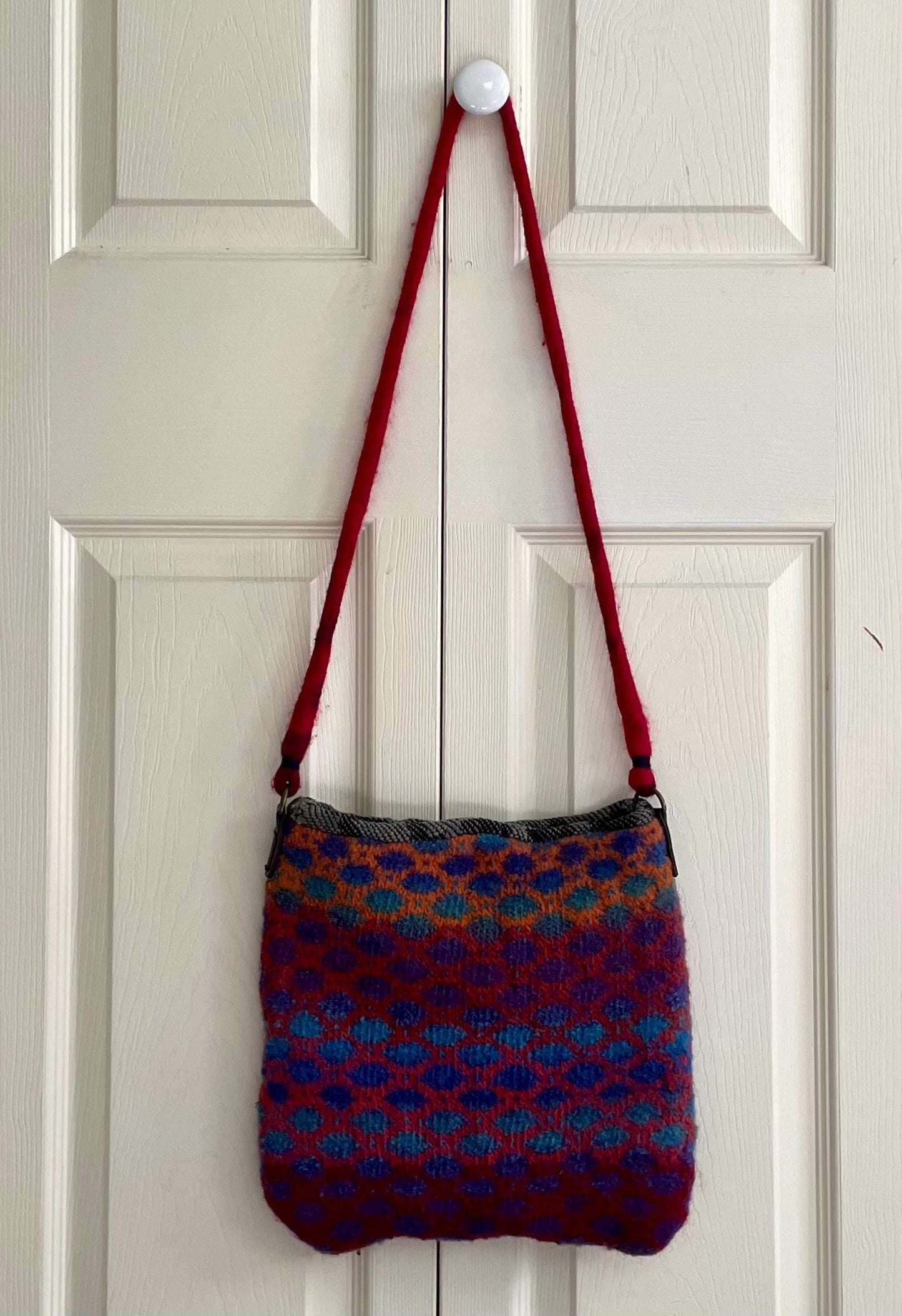 Felted Shoulder Bag, Multi Colored